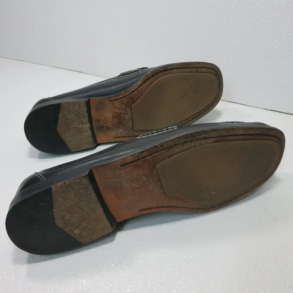 Tommy Bahama Leather Comfort Strap Moccasins Casual Deck Boat Shoes 9.5 M